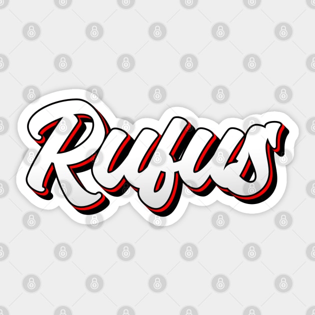 Rufus name cool 70s retro font Rufus Name Cool 70s Retro Font